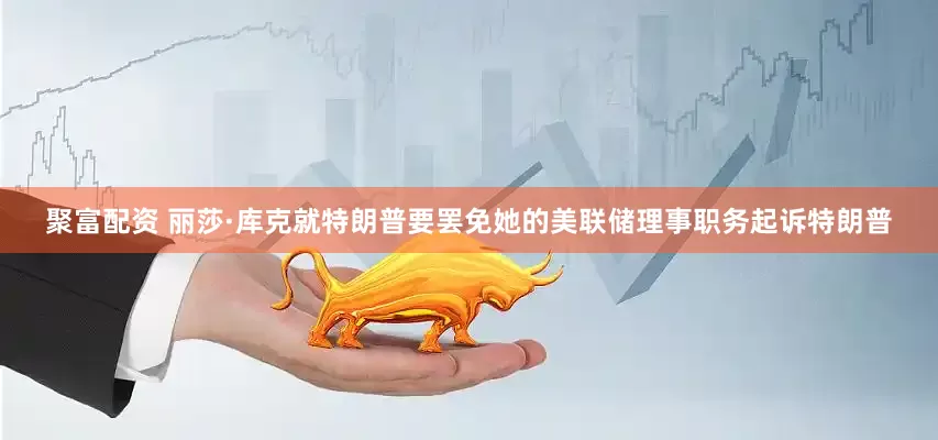 聚富配资 丽莎·库克就特朗普要罢免她的美联储理事职务起诉特朗普
